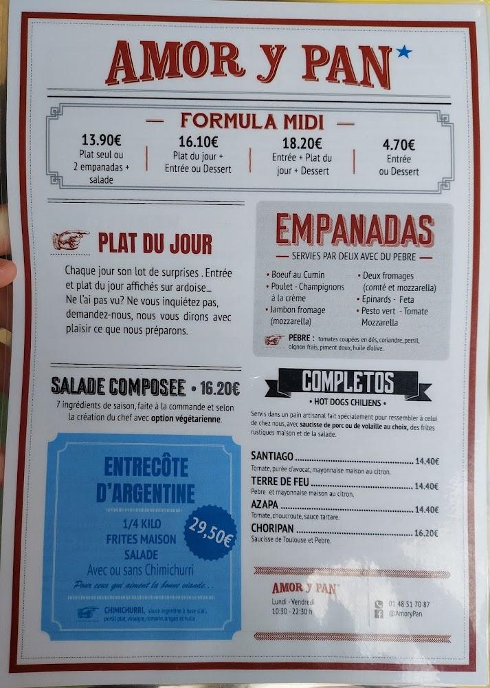 Amor Y Pan - Menu Image 4